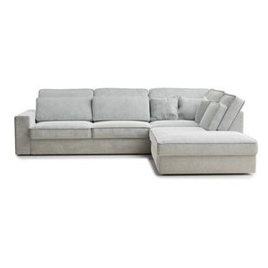 Světle šedá žinylková rohová pohovka (pravý roh/do L) Kirou – Maison de Rêve obraz