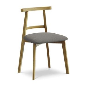 Šedá jídelní židle z masivního dřeva Ohelo – Makamii obraz