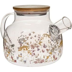 Skleněná konvice na čaj 1 l Flowers – Dakls obraz
