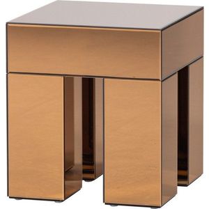 Lesklý odkládací stolek 45x45 cm Mirrox – WOOOD obraz