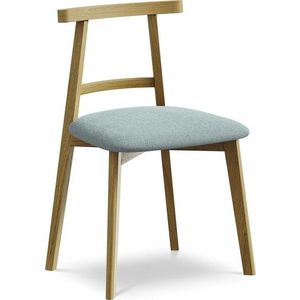 Modrá jídelní židle z masivního dřeva Ohelo – Makamii obraz