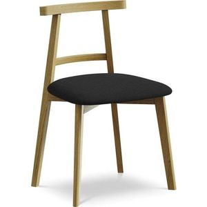 Černá jídelní židle z masivního dřeva Ohelo – Makamii obraz