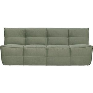 Zelená sametová pohovka 204 cm Cluster – vtwonen obraz