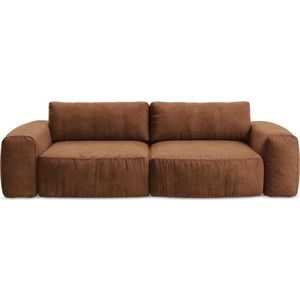 Žinylková rozkládací pohovka v terakotové barvě 275 cm Kuki – Makamii obraz