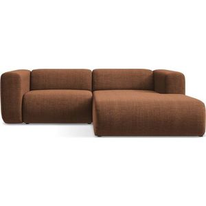 Rohová pohovka v terakotové barvě (pravý roh/s lenoškou) Ekahi – Makamii obraz