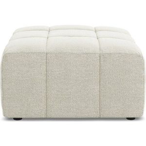 Béžová podnožka z textilie bouclé Aloha – Makamii obraz