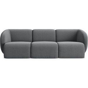 Šedá sametová pohovka 244 cm Lani – Makamii obraz