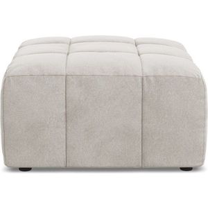 Béžová sametová podnožka Aloha – Makamii obraz