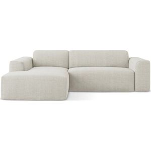 Béžová rohová pohovka (levý roh/s lenoškou) Keli – Makamii obraz