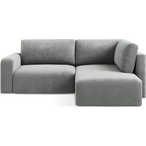 Šedá žinylková rozkládací/s úložným prostorem rohová pohovka (pravý roh/do L) Kona – Makamii obraz