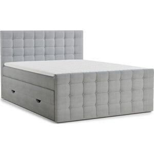 Šedá boxspring postel s úložným prostorem 160x200 cm Tasca – Maison de Rêve obraz