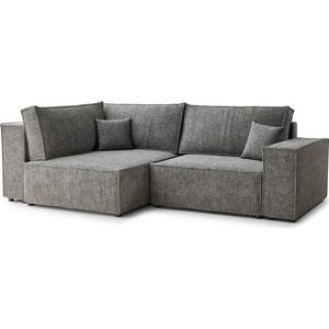 Šedá žinylková rozkládací/s úložným prostorem rohová pohovka (levý roh/do L) Tonga – Maison de Rêve obraz