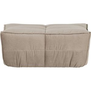 Taupe čalouněná sametová podnožka Cluster – vtwonen obraz