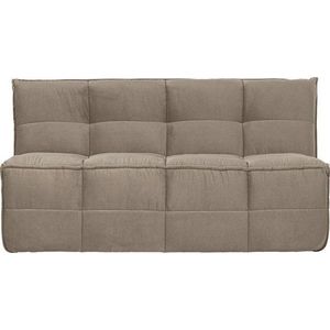 Taupe sametová polstrovaná lavice Cluster – vtwonen obraz