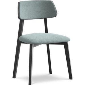 Modrá jídelní židle z masivního dřeva Niu – Makamii obraz