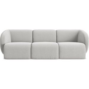 Světle šedá sametová pohovka 244 cm Lani – Makamii obraz