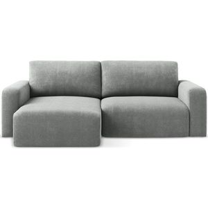 Šedá žinylková rozkládací/s úložným prostorem rohová pohovka (levý roh/s lenoškou) Kona – Makamii obraz