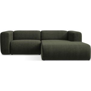 Zelená rohová pohovka (pravý roh/s lenoškou) Ekahi – Makamii obraz