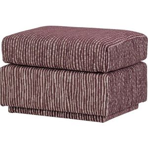 Vínová čalouněná podnožka Lou – WOOOD obraz