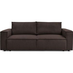 Taupe manšestrová rozkládací pohovka 245 cm Nihad – Bobochic Paris obraz