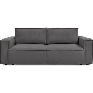 Tmavě šedá manšestrová rozkládací pohovka 245 cm Nihad – Bobochic Paris obraz