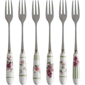 Sada 6 vidliček s keramickou rukojetí Brandani Nonna Rosa obraz
