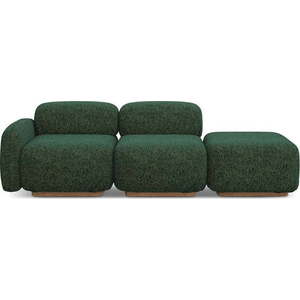 Tmavě zelená pohovka levý roh 258 cm Ailani - II. jakost – Makamii obraz