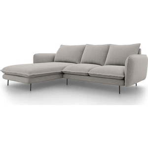 Světle šedá rohová pohovka Cosmopolitan Design Vienna, levý roh obraz