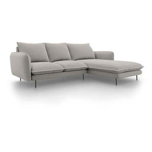 Světle šedá rohová pohovka Cosmopolitan Design Vienna, pravý roh obraz