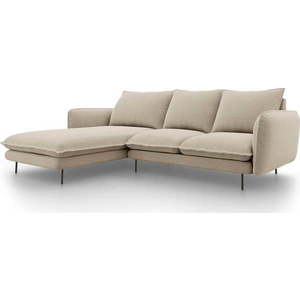 Béžová rohová pohovka Cosmopolitan Design Vienna, levý roh obraz