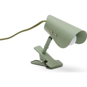 Zelená kovová stolní lampa s klipem (výška 16 cm) Jula – Kave Home obraz