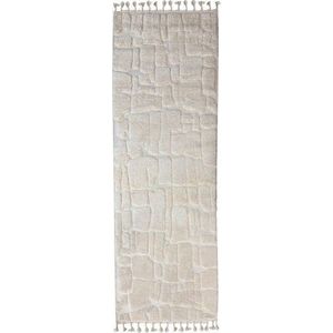 Krémový běhoun 80x300 cm Esra Cobbled – Flair Rugs obraz