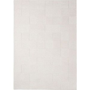 Slonovinový ručně tkaný vlněný koberec 200x290 cm Checkerboard – Flair Rugs obraz