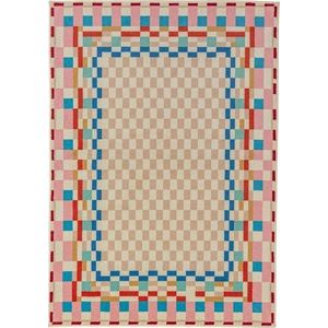 Koberec s příměsí vlny 180x230 cm Checkered Border – Flair Rugs obraz