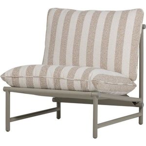 Béžové kovové/polstrované zahradní křeslo Elvo – WOOOD obraz