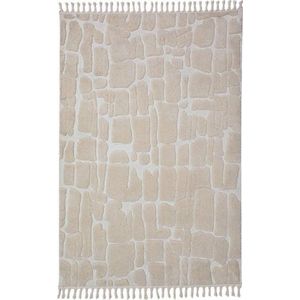Krémový koberec 133x190 cm Esra Cobbled – Flair Rugs obraz