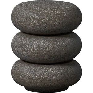 Kulatý zahradní stolek v dekoru kamene ø 40 cm Laurel – WOOOD obraz