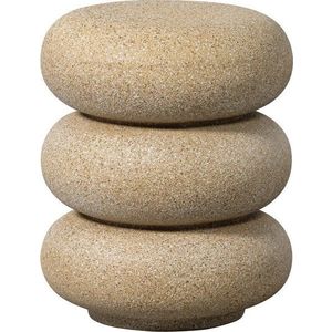 Kulatý zahradní stolek v dekoru kamene ø 40 cm Laurel – WOOOD obraz