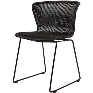 Černé z umělého ratanu zahradní židle v sadě 2 ks Wings – WOOOD obraz