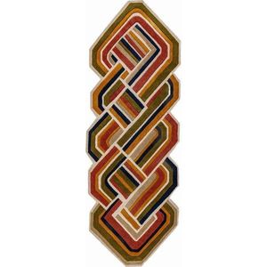 Ručně tkaný vlněný běhoun 80x300 cm Lattice Shaped – Flair Rugs obraz