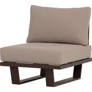 Hnědé kovové/polstrované zahradní křeslo Bear – WOOOD obraz