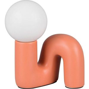 Oranžová keramická stolní lampa (výška 21, 5 cm) Quinn – Reality obraz