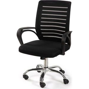 Černá čalouněná kancelářská židle Evon – Bonami Essentials obraz