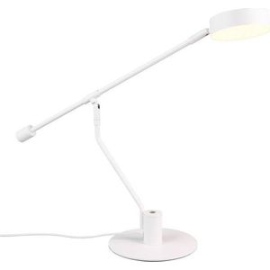 Matně bílá LED stolní lampa s ohybatelnou konstrukcí (výška 64 cm) Manduro – Trio obraz