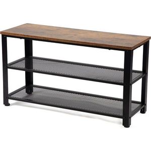 Černý ocelový botník 80x45x30 cm Arne – Bonami Essentials obraz