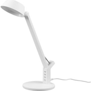 Matně bílá LED stmívatelná stolní lampa (výška 40 cm) Ava – Trio obraz