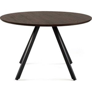 Kulatý jídelní stůl v dekoru ořechu ø 120 cm Rivo – Bonami Essentials obraz