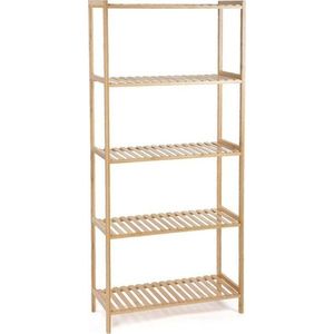 Bambusový koupelnový regál v přírodní barvě 60x130 cm Skaren – Bonami Essentials obraz