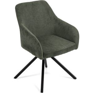 Zelené čalouněné jídelní křeslo Lunio – Bonami Essentials obraz