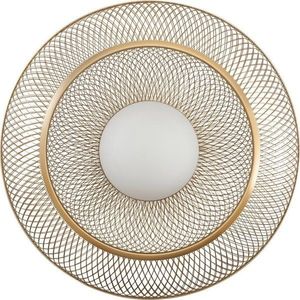 Ocelové nástěnné svítidlo v mosazné barvě ø 45 cm Faraday Up – UMAGE obraz